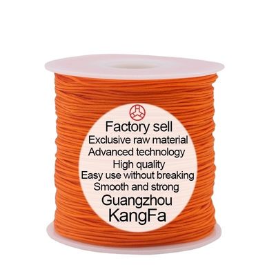 50G 100M/Spool 300M/Spool Fios de cordão de nylon colorido para cordão de macrame chinês