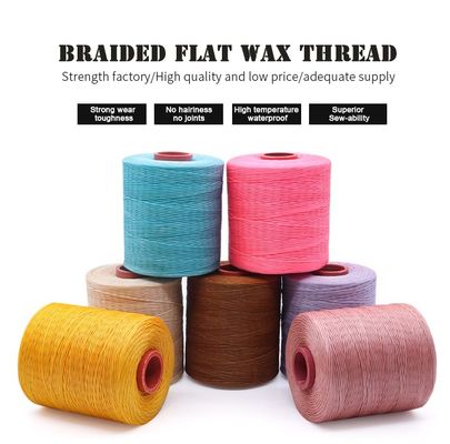 250d/16 Fios de cera plana para costura de couro com protecção UV e 400G Peso g/bola