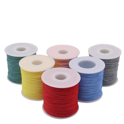 50G 100M/Spool 300M/Spool Fios de cordão de nylon colorido para cordão de macrame chinês
