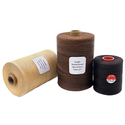 Fios de costura de poliéster/cera 210D 1 mm 1 kg para costura manual em móveis