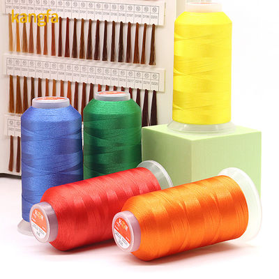 5000 Yards Fios de bordados de poliéster 120D/2 para bordados de computador Peso/cone 135g