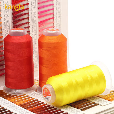 5000 Yards Fios de bordados de poliéster 120D/2 para bordados de computador Peso/cone 135g