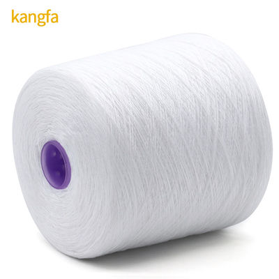 Branco 1,25kg 40/2 20/3 30/3 100% Fio de poliéster espumado para OEM em padrão branco bruto