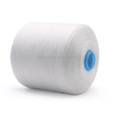 Branco 1,25kg 40/2 20/3 30/3 100% Fio de poliéster espumado para OEM em padrão branco bruto
