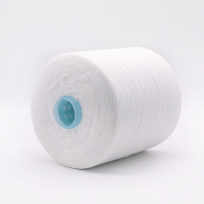 Branco 1,25kg 40/2 20/3 30/3 100% Fio de poliéster espumado para OEM em padrão branco bruto