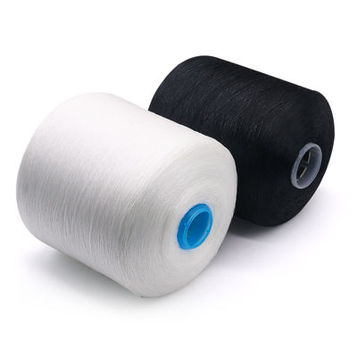 Branco 1,25kg 40/2 20/3 30/3 100% Fio de poliéster espumado para OEM em padrão branco bruto