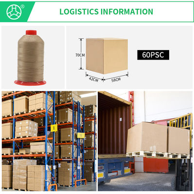 Cores Fios espessos, brancos, cerados, ligados 210d 250d Tecelagem para costura 240 cores