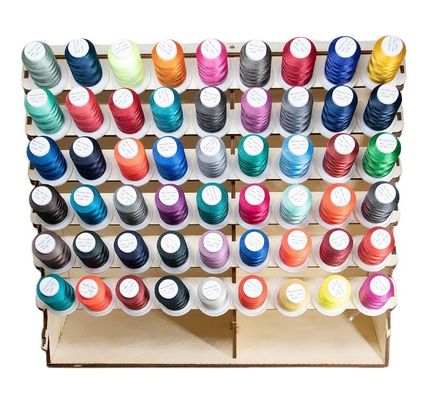 Fios de poliéster / viscose 120d/2 multicolor para máquina de bordado