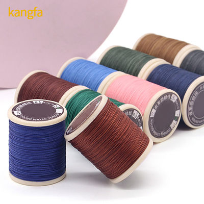 Tricotagem à mão 420D/3 Conta de fios Fios de costura para sacos de couro Pulseiras DIY 30 cores