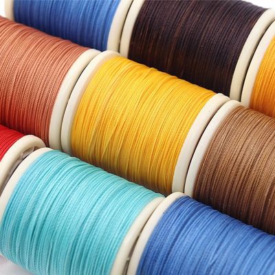 30 g 0,6 mm Filamento de Alta Tenacidade Cored Filamento de costura para Filamento de Poliéster Bonded Waxed