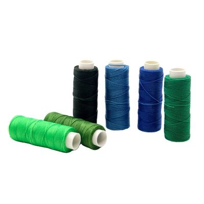 100% de couro de poliéster Fios redondos de cera para artigos de couro costurados à mão 0,45 mm 85 cores