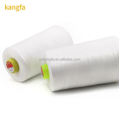 40/2 100% poliéster linha de máquina de costura preto branco cor para roupas e capuz