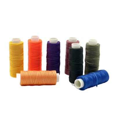 12g 60m Fios de costura de costura à mão Fios de cera para couro DIY 80 cores sob medida