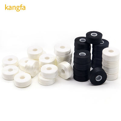 144pcs/caixinha Pré-ferida bordados com costura segura Bobbins padrão tingido 75D/2 Cartão 144pcs/caixinha