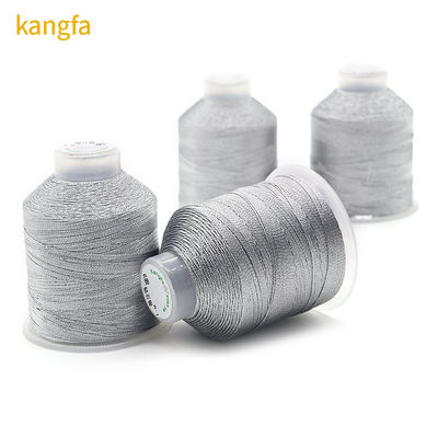 Cordão de joalharia 100% Poliéster Silk Silver Filamentos metálicos com 3 fios Multicolor
