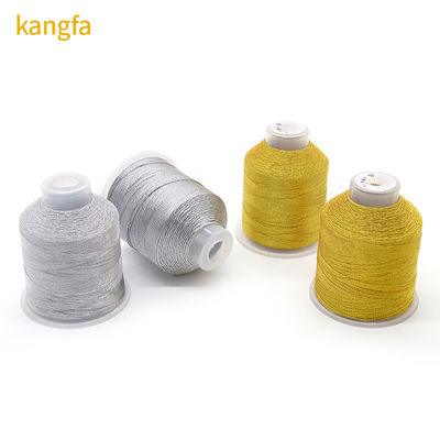 Cordão de joalharia 100% Poliéster Silk Silver Filamentos metálicos com 3 fios Multicolor