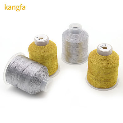 Cordão de joalharia 100% Poliéster Silk Silver Filamentos metálicos com 3 fios Multicolor