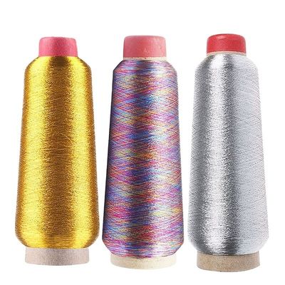 150d/2 Fios de poliéster metálico Lurex para bordados M/MXH/MS Fios metálicos a preços competitivos
