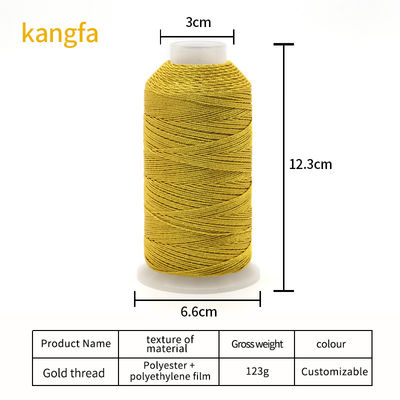 6ply Magic Sparkle Color Bracelet Braided Jewelry Thread Hand Craft Acessórios Cor de ouro fios metálicos