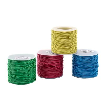 Corda de fios de algodão com cera para couro 1 mm