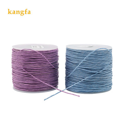 Corda de fios de algodão com cera para couro 1 mm