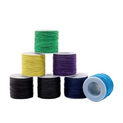 Corda de fios de algodão com cera para couro 1 mm