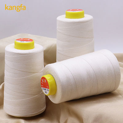 3000 Yard Overlock Cone Sewing Thread 100% algodão para máquina tingido padrão OEM ODM