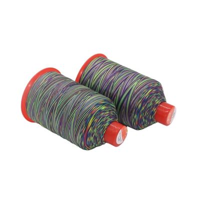 250 g/rolo Fios de poliéster rosa neon personalizados para sola de couro