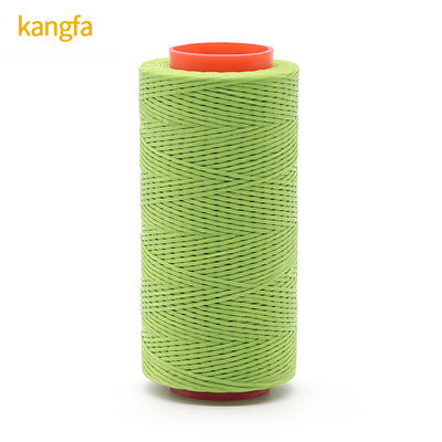 0.6mm 0.8mm 1mm 150D/16 Fios trilhados de poliéster grosso encerados para reparação de artesanato de couro