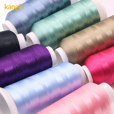5000 Yards Polyester bordados fios Vibrante e colorfast para máquina de bordado