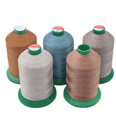 400 g rolos de fios trançados de 1 mm 210D/16 fios de poliéster não encerados para a indústria têxtil