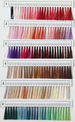 Fios de bordados Cartões de cores Livro 120g Peso g/bola para necessidades de estilo Boho