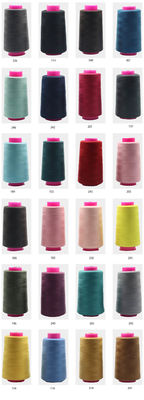 3000 Yards Black Sewing Thread 2 Pack 100% Spools de poliéster para tricô e produtos artesanais MERCERIZED