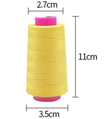 3000 Yards Black Sewing Thread 2 Pack 100% Spools de poliéster para tricô e produtos artesanais MERCERIZED
