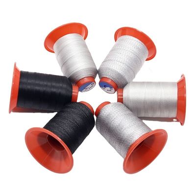 Kangfa 150D/3 Fios condutores de prata antistáticos para costura de sapatos e poliéster 100%