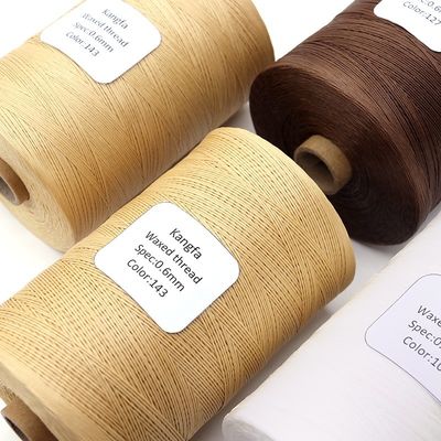 100% Poliéster 1kg Cor Mano Cosido Flat Wax Filamento Para artigos de couro com 240 cores