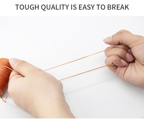 Tricotagem 400g 210D/16 Cores opcionais DIY Couro feito à mão Costura 1mm Flat Wax Thread