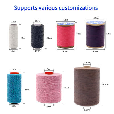 Tricotagem 400g 210D/16 Cores opcionais DIY Couro feito à mão Costura 1mm Flat Wax Thread