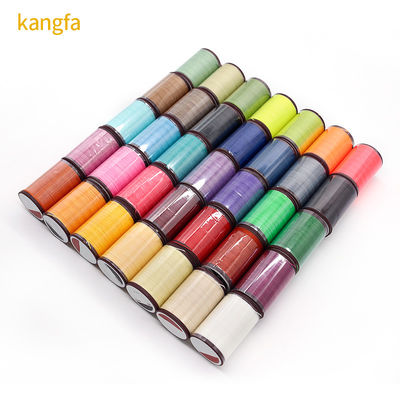 80 Cores 0,8 mm Fio de cera de costura de couro Material de cone de plástico para artesanato artesanal