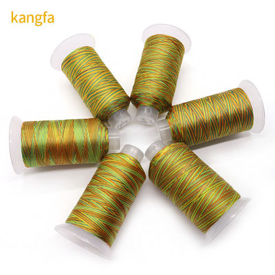 Kangfa Tex70 Fios de costura 100% Poliéster Arco-Íris Número de fios 120D-1680D