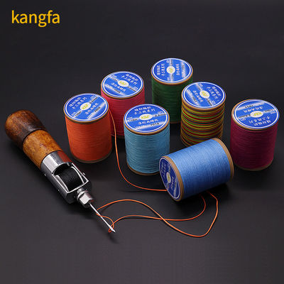 Bijoleira Fabricação Material de pulseiras 150D 0.8mm Cordão de couro plano com suprimentos de cordão de cera