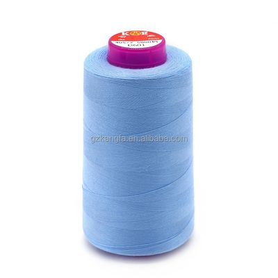 Fornecer Fios de algodão de poliéster 40/2 5000 Yards 100% Fios de costura espinhados para toalhas de mesa