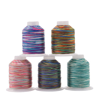 Fios de costura de bordados 100% poliéster com resistência a altas temperaturas em 5 cores