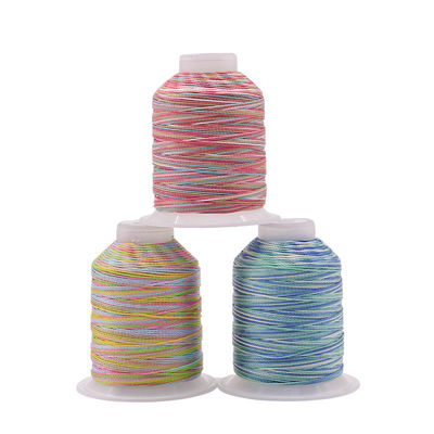 Fios de costura de bordados 100% poliéster com resistência a altas temperaturas em 5 cores