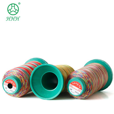 Calçados de alta tenacidade cor do arco-íris poliéster algodão bordados nylon fio de costura OEM ODM