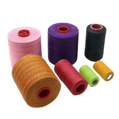 Tecelagem 0,8MM 100% Fios de Poliéster Cereados para costura de couro 210D/16 Fios de Cereamento Plano