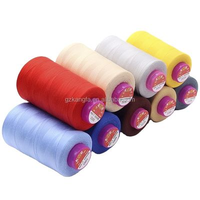 Fios de máquina de costura de 5000yds 100% de poliéster espinhado Fios de costura 40/2 OEM ODM aceito