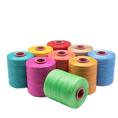 260m de costura de couro Flat Wax Thread em 0,8mm espessura com 240 opções de cores