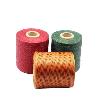 260m de costura de couro Flat Wax Thread em 0,8mm espessura com 240 opções de cores