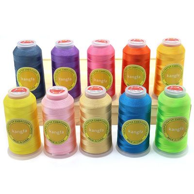 Colorido 120/2 4000 metros 5000 metros Mercerizado Fios de bordado 0,145 mm para costura